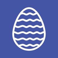 Easter Egg VI Line Color Background Icon vector