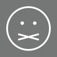 Mute Line Color Background Icon vector