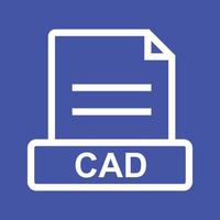 CAD Line Color Background Icon vector