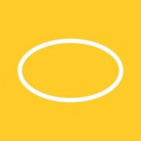 Oval Line Color Background Icon vector
