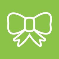 Bow Line Color Background Icon vector