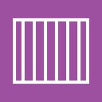 Prison Line Color Background Icon vector