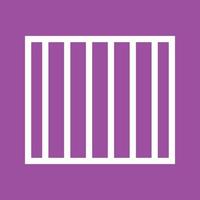 Prison Line Color Background Icon vector