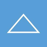 Triangle Arrow Up Line Color Background Icon vector