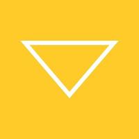 Triangle Arrow Down Line Color Background Icon vector
