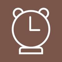 Alarm Clock Line Color Background Icon vector