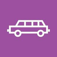 Limousine Line Color Background Icon vector