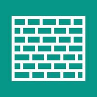 Brick Wall I Line Color Background Icon vector