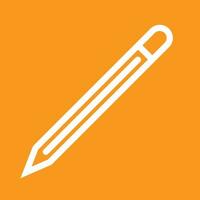 Pencil Line Color Background Icon vector