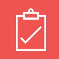 Assignment Turned Line Color Background Icon vector