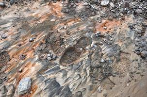 Mud, Bootprint in Ghana, Africa photo