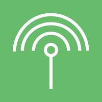 Settings Input Antenna Line Color Background Icon vector