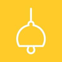 Ceiling Light Line Color Background Icon vector