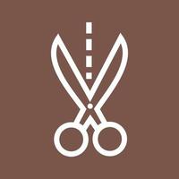 Cut Line Color Background Icon vector