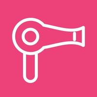 Hair Dryer I Line Color Background Icon vector