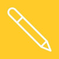 Pencil Line Color Background Icon vector