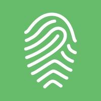 Fingerprint Line Color Background Icon vector