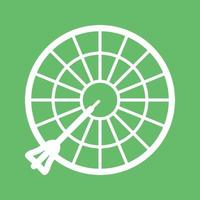 Dartboard Line Color Background Icon vector