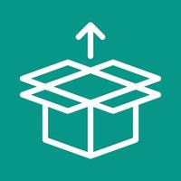 Remove from Package Line Color Background Icon vector