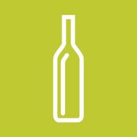 Bottle Line Color Background Icon vector