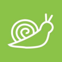 Pet Snail Line Color Background Icon vector