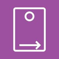Rear Camera Line Color Background Icon vector