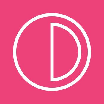 Half Pie Chart Line Color Background Icon vector