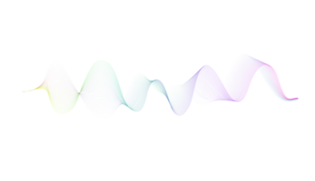 Modern Wave line and neon color png