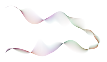 Modern Wave line and neon color png