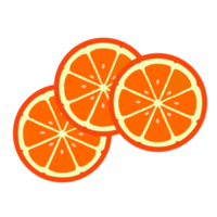 fruits en tranches d'orange pour votre collation saine png