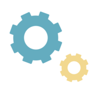 Wheel gear setting icon illustration png