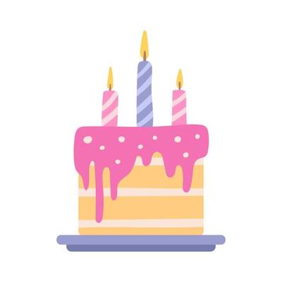Free birthday cake - Vector Art