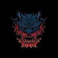 Guardian Foo Dog Tshirt Design Illustration vector