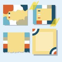 Ripped Pages Design. Torn Paper Notes Torn Edges With Tape, Vector Notepad Realistic Color Stationery Blank Memo Paper