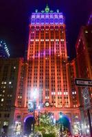 New York City - October 29, 2016 -  The Helmsley Building in New York, NY at night. photo