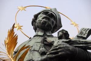 estatua de juan de nepomuk - praga, república checa foto