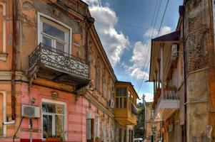 View of Kartlis Deda from Old Tbilisi in Georgia. photo