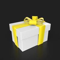 gift box isolated on background photo