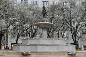 Pulitzer Fountain on Grand Army Plaza at 59th Street and 5th Avenue, with Audrey Munson as Pomona on the top. photo