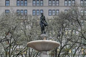 Pulitzer Fountain on Grand Army Plaza at 59th Street and 5th Avenue, with Audrey Munson as Pomona on the top. photo