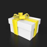 gift box isolated on background photo