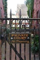 grove court, un enclave privado en el barrio de greenwich village de manhattan, ciudad de nueva york. foto