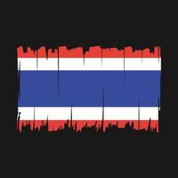 Thailand Flag Brush Vector Illustration