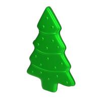 Christmas tree isolated on background photo