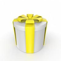 Gift box isolated on background photo