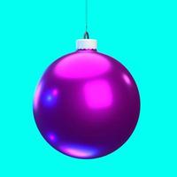 christmas ball isolated on background photo