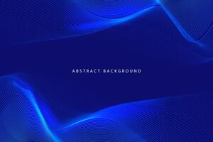 dark blue premium abstract backgroun design with strock line wave for web banner poster flyer vector
