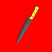 knife isolated on background photo