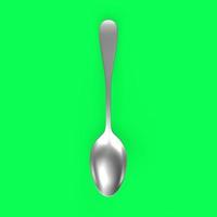 spoon isolated on a background photo