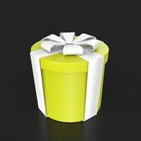 Gift box isolated on background photo